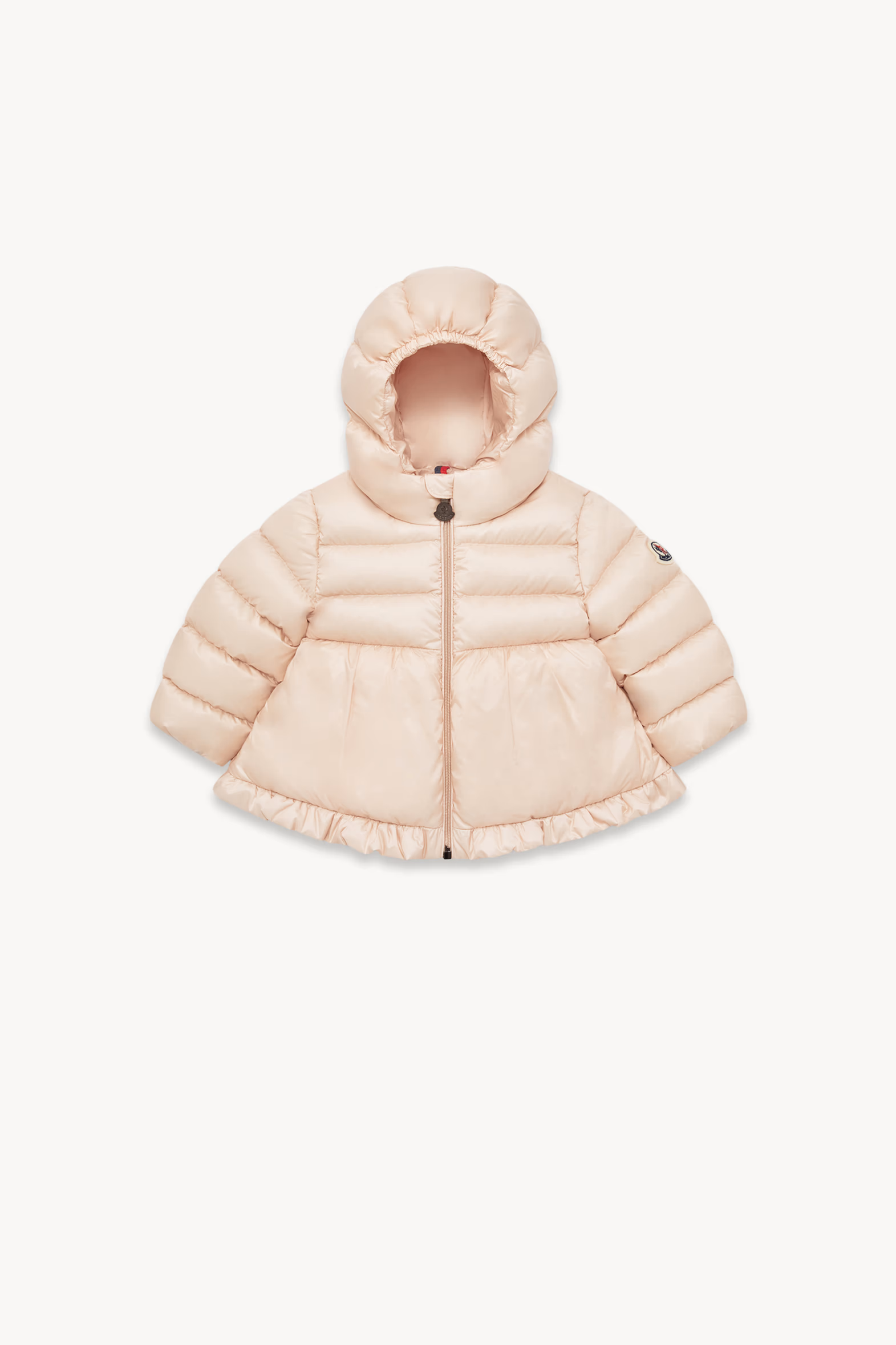 Odile Hooded Down Jacket Girl Light Pink Moncler 0